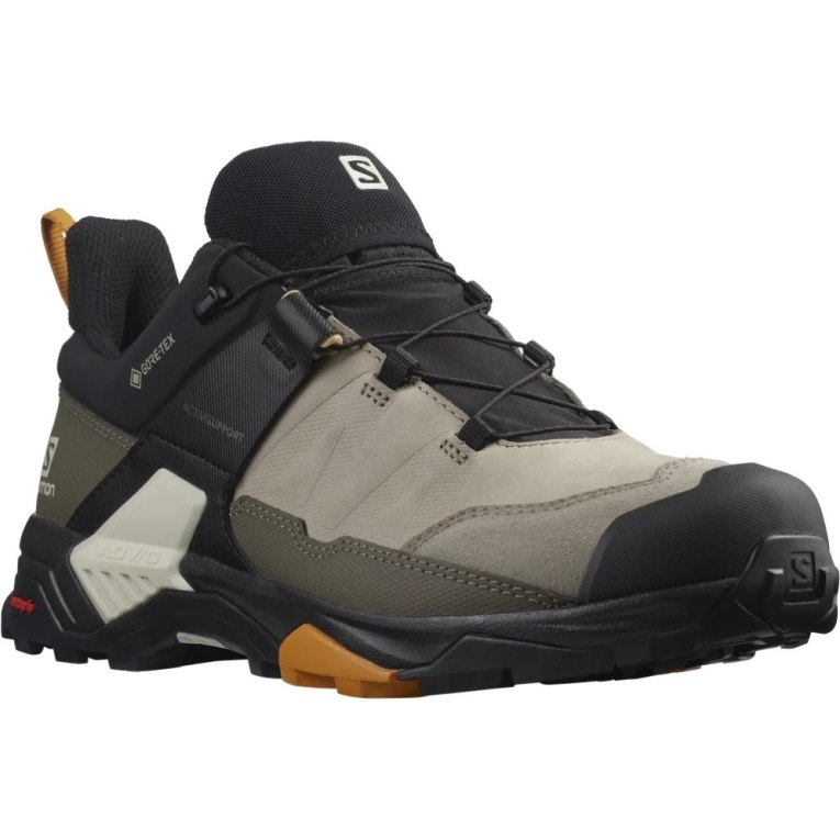 Tênis De Caminhada Salomon X Ultra 4 Couro GTX Masculino Pretas Caqui | PT V27394